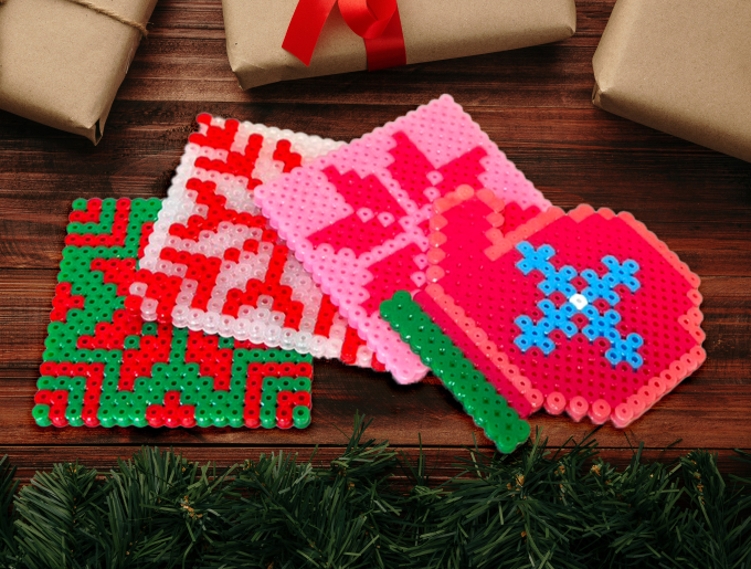 【聖誕節限定】雪花拼豆杯墊DIY